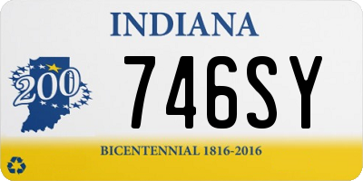 IN license plate 746SY