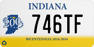 IN license plate 746TF