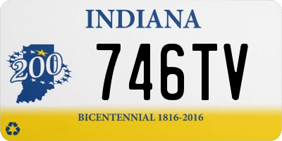 IN license plate 746TV