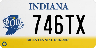 IN license plate 746TX