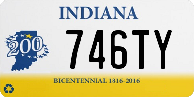 IN license plate 746TY
