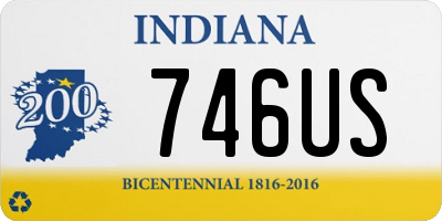 IN license plate 746US