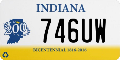 IN license plate 746UW