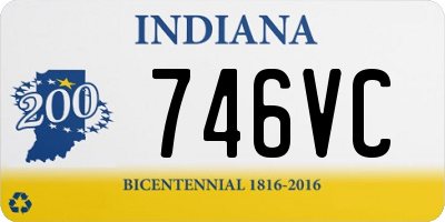 IN license plate 746VC