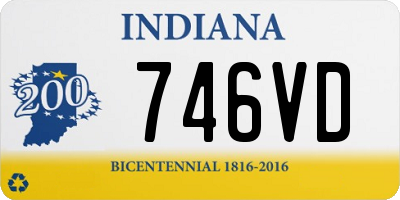 IN license plate 746VD