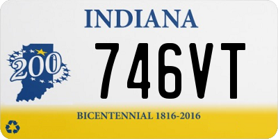 IN license plate 746VT