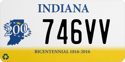 IN license plate 746VV