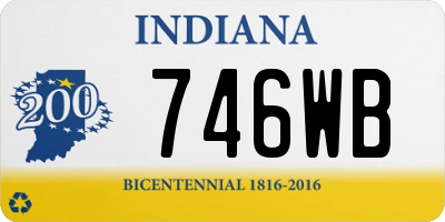 IN license plate 746WB