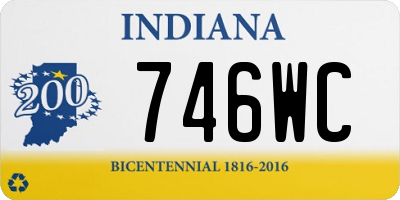 IN license plate 746WC