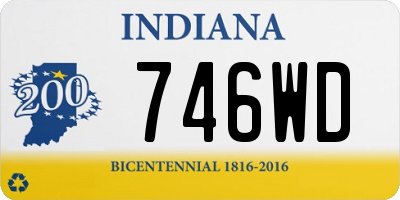 IN license plate 746WD