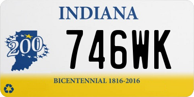 IN license plate 746WK