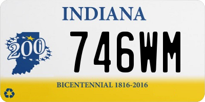 IN license plate 746WM