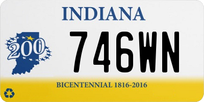 IN license plate 746WN