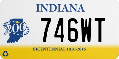 IN license plate 746WT