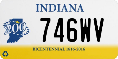 IN license plate 746WV