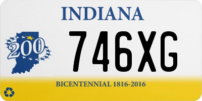 IN license plate 746XG