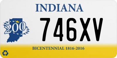 IN license plate 746XV