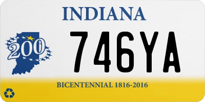 IN license plate 746YA