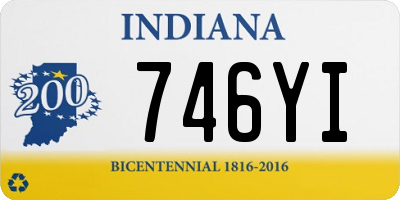 IN license plate 746YI