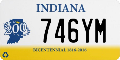 IN license plate 746YM