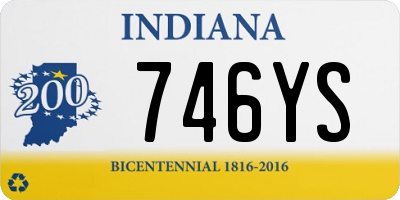 IN license plate 746YS