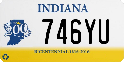 IN license plate 746YU