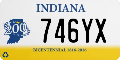 IN license plate 746YX