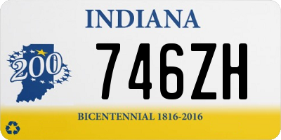 IN license plate 746ZH