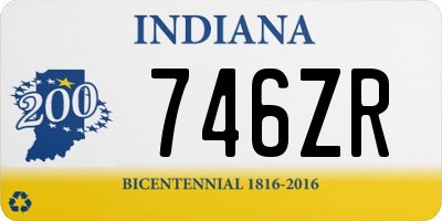 IN license plate 746ZR