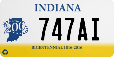 IN license plate 747AI