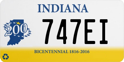 IN license plate 747EI