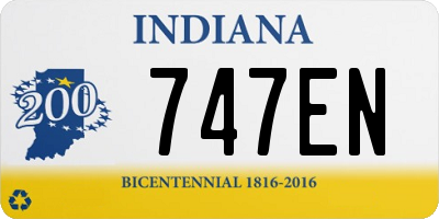 IN license plate 747EN