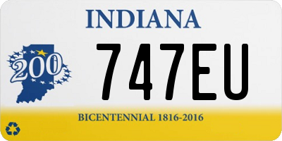 IN license plate 747EU