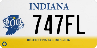 IN license plate 747FL
