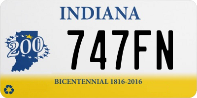 IN license plate 747FN