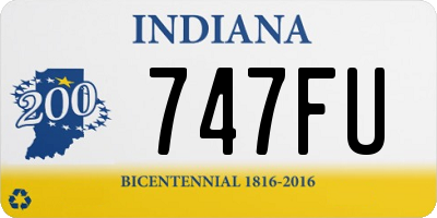 IN license plate 747FU