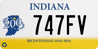 IN license plate 747FV