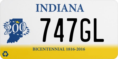 IN license plate 747GL