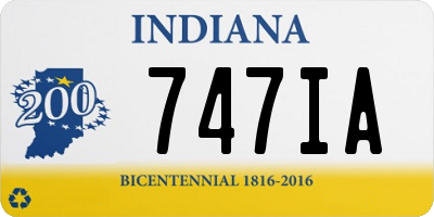 IN license plate 747IA