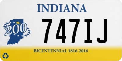 IN license plate 747IJ