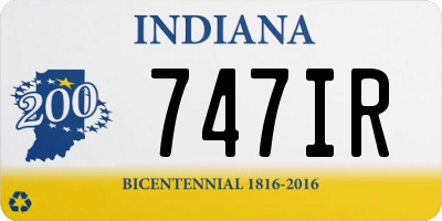 IN license plate 747IR