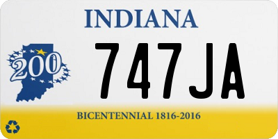 IN license plate 747JA