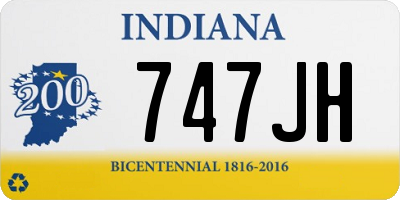 IN license plate 747JH