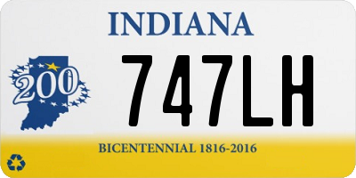 IN license plate 747LH