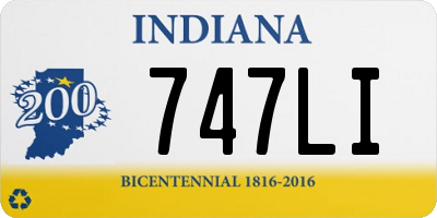 IN license plate 747LI