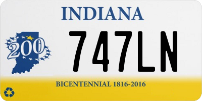 IN license plate 747LN