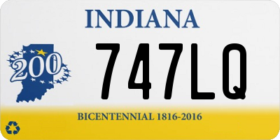 IN license plate 747LQ