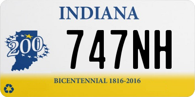IN license plate 747NH