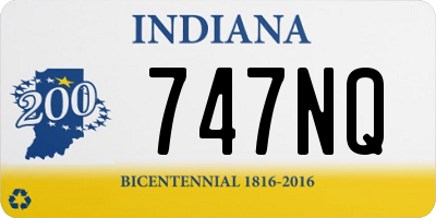 IN license plate 747NQ
