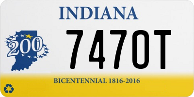 IN license plate 747OT